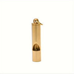Retro Style Brass Key Chain Whistle for Outdoor Survival Training
