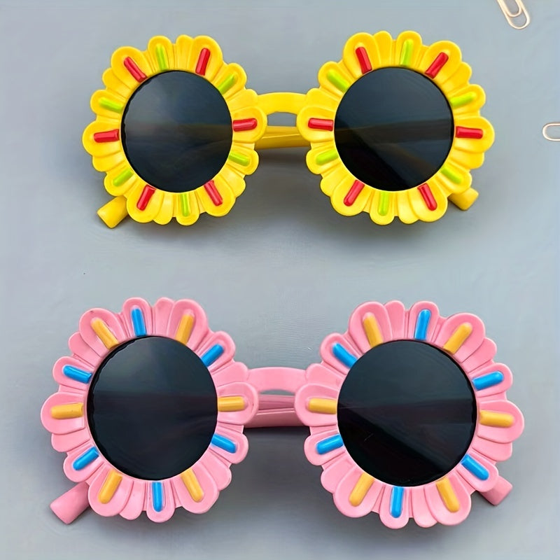 Kids Flower Sunglasses UV Protection For Party