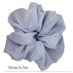 Solid Chiffon Scrunchies Hair Tie Hair Rope Ponytail Holder Hair Accessories