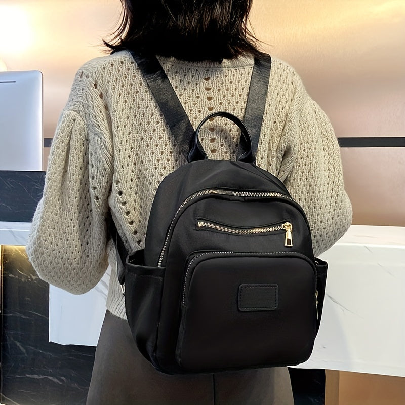 Nylon Backpack Purse Preppy School Bag Casual Travel Daypack For Girls