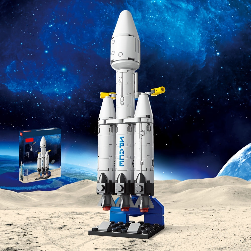 Heavy Space Rocket Building Blocks Model Toy