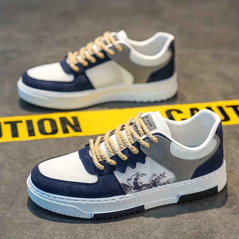 Men's Casual Lace Up Sneakers for Daily Wear