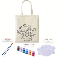 DIY Painting Handbag Linen Shoulder Bag for Women