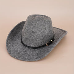 Vintage Felt Hat Cowboy Hat Jazz Fedora Cap