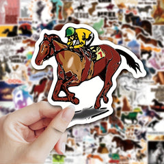 150 Pcs Horse Riding Cowboy Stickers Waterproof Equestrian Decals