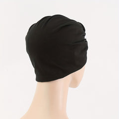 Leopard Print Knotted Turban Cap Set