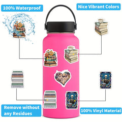 Book Lover Stickers Vinyl Decals Inspirational Quotes Whimsical Designs