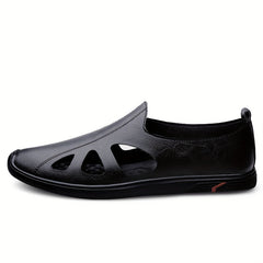 Men's Hollow Out Loafer Shoes Comfy Non slip Slip On Shoes