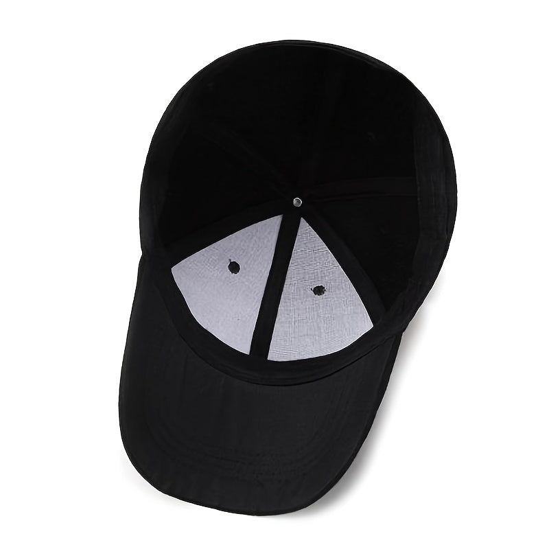 Men's Solid Baseball Cap Adjustable Trucker Sun Hat