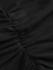  Solid Ruched Tank Top Round Neck Stretch Slim Fit