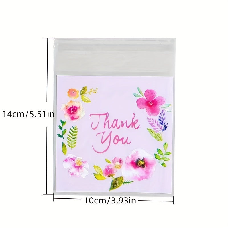 100 Transparent Resealable Bags for Bakery Candle Soap Biscuit