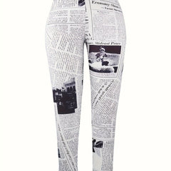  Pop Art Print High Rise Leggings