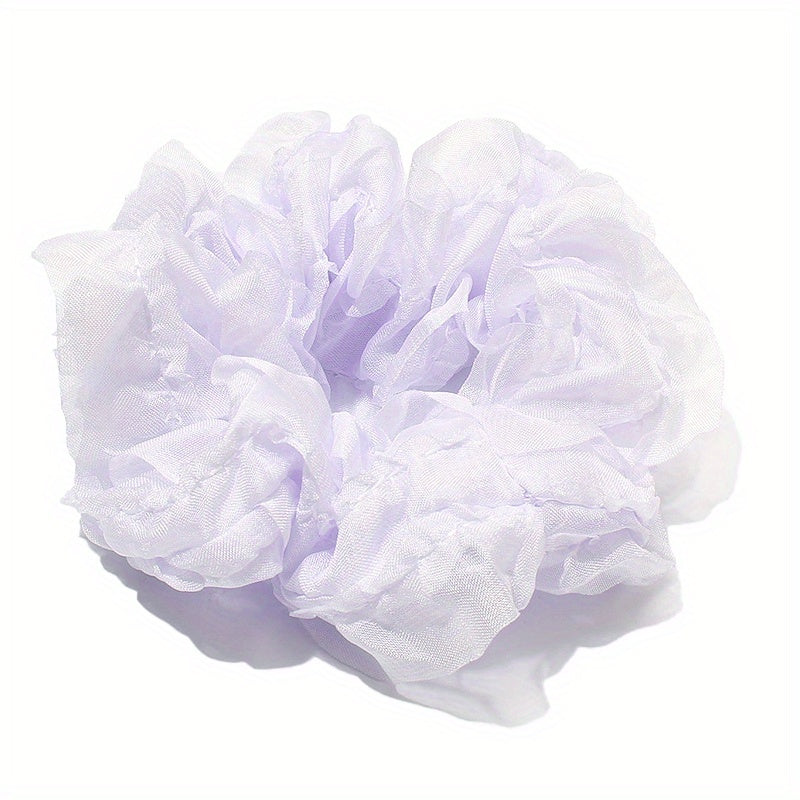 Ruched Ruffled Scrunchies Hair Tie Lace Hair Rope Sweet Ponytail Holder
