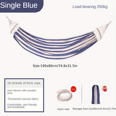 Anti Rollover Canvas Hammock for Outdoor Camping