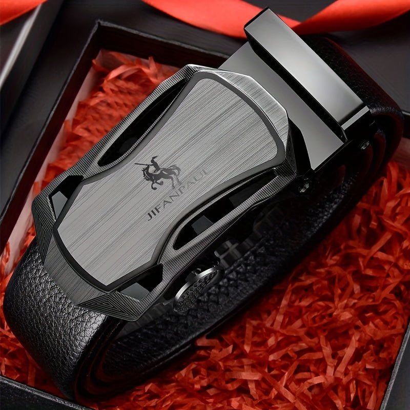 Men's PU Leather Automatic Buckle Belt