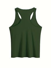  Casual Tank Top Women's Plus Slogan Print Round Neck Vest Top