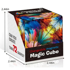 Magnetic Magic Cube Geometry Puzzle Educational Toy For Kids