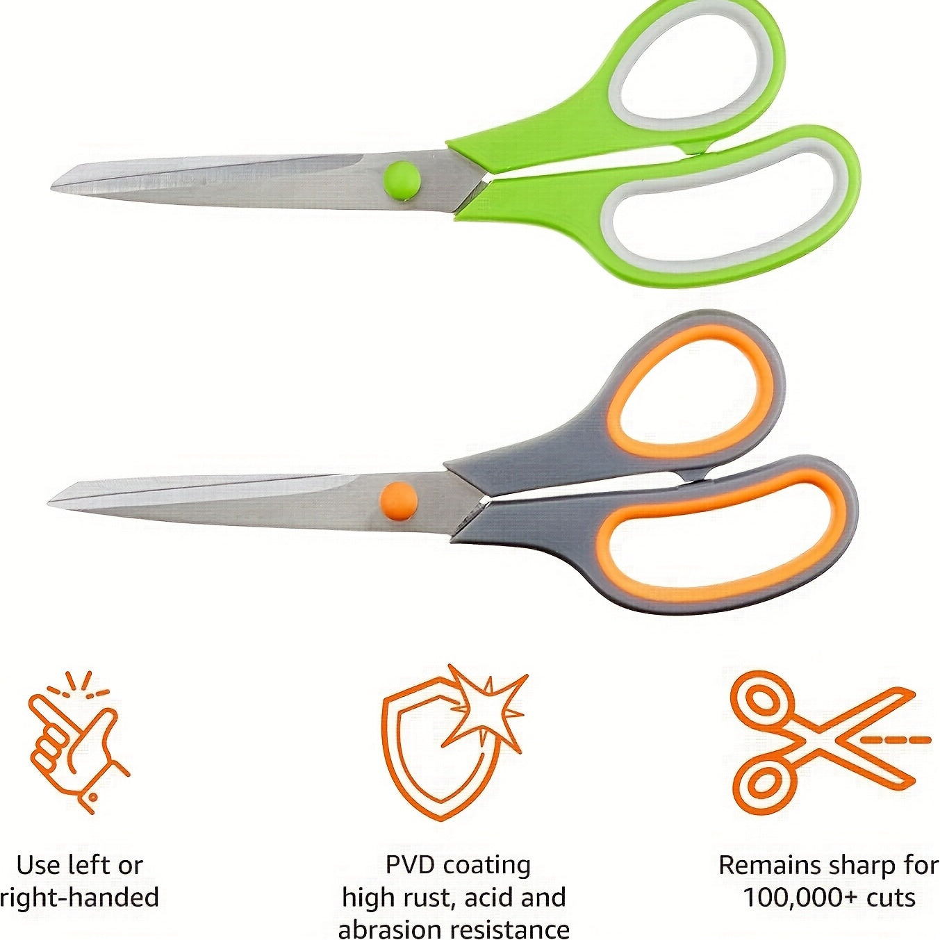 Comfortable Grip Stainless Steel Office Scissors