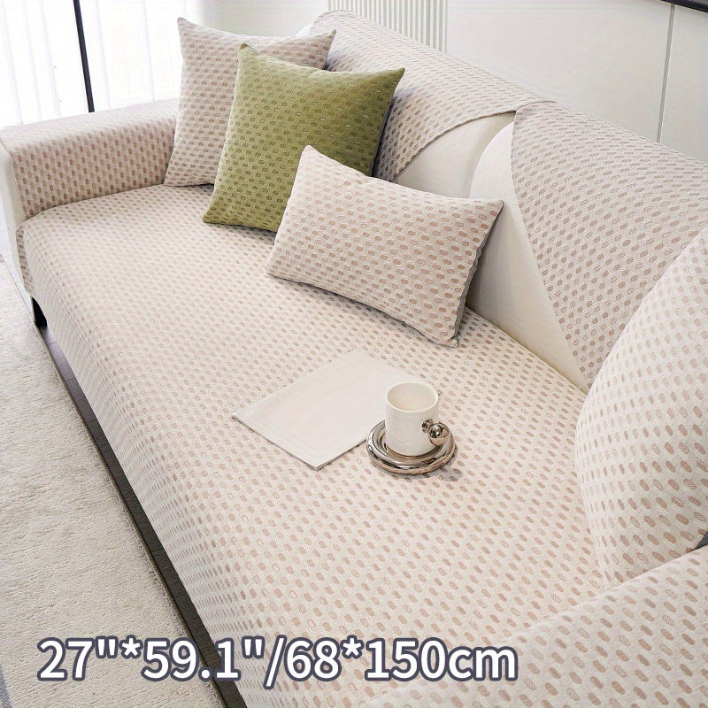 Chenille Sofa Slipcover Non-slip Dustproof Anti Cat Scratch Couch Cover