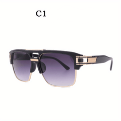 Vintage Square Frame Sunglasses for Men