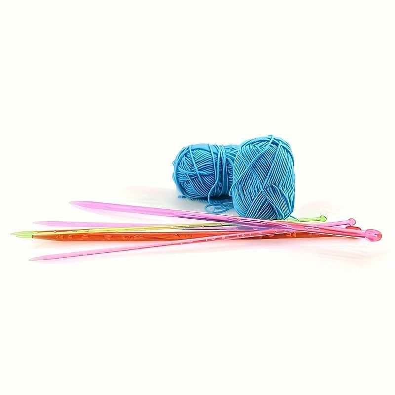 Crystal Sweater Needle Stick Set 14pcs Straight & Loop Knitting Kit 4mm 10mm