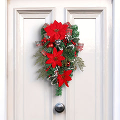 Ribbon Christmas Flower Hanging Decoration
