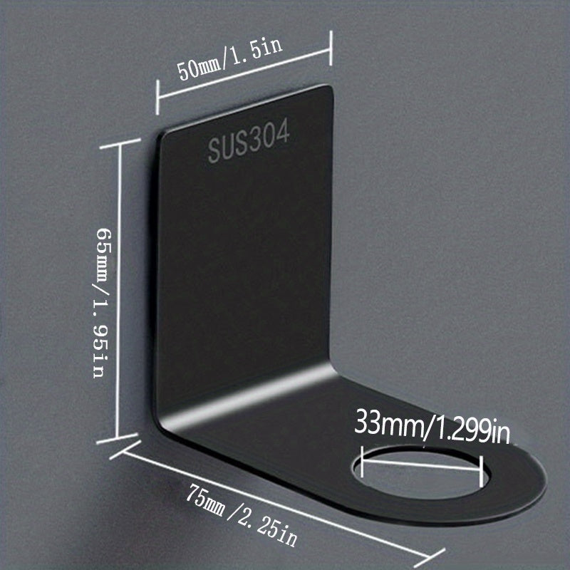 Stainless Steel Shampoo Bottle Hanger Wall-mounted Holder