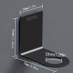 Stainless Steel Shampoo Bottle Hanger Wall-mounted Holder