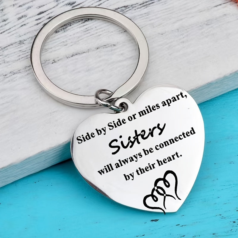 Heart Key Chain Gift For Sisters Christmas Gift