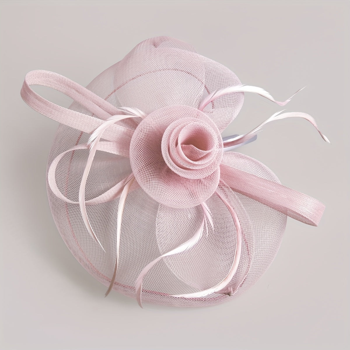 Women Flower Mesh Veil Headband for Wedding Hat Derbyhat Church Hat