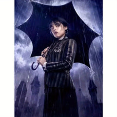 Girl 5D Diamond Painting Full Round Cross Stitch Kit