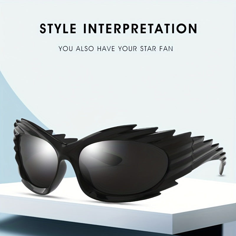 Y2K Wrap Around Sunglasses UV400 Protection