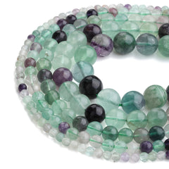 Natural Rainbow Fluorite Gemstones Loose Beads for Jewelry Making