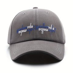 Letter Embroidery Unisex Baseball Cap Solid Dad Hats Sports