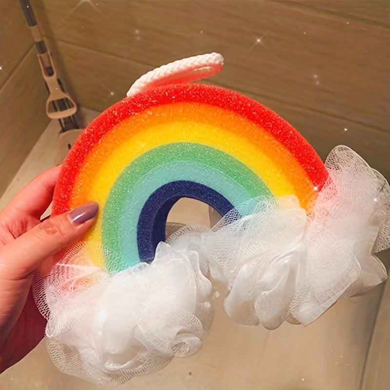 Rainbow Sponge Bath Ball for Kids