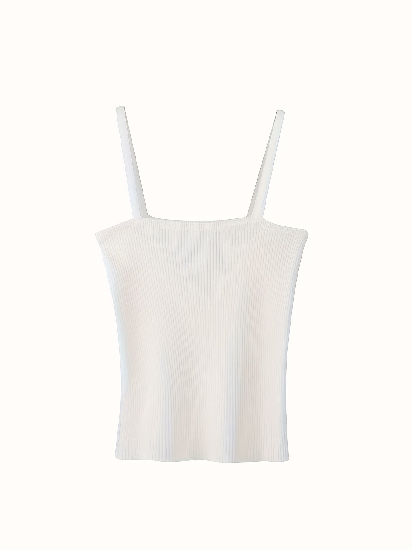 Ribbed Knit Cami Top Sleeveless Summer Top