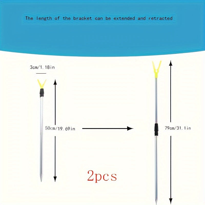 2pcs Fishing Rod Holders Pole Stands Fishing Accessories