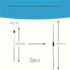 2pcs Fishing Rod Holders Pole Stands Fishing Accessories
