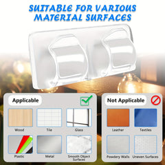 20pcs Self Adhesive Hook Clip for String Lights Waterproof Durable Clips