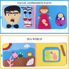 Washable 3D Baby Story Cloth Book - Perfect Travel Toy