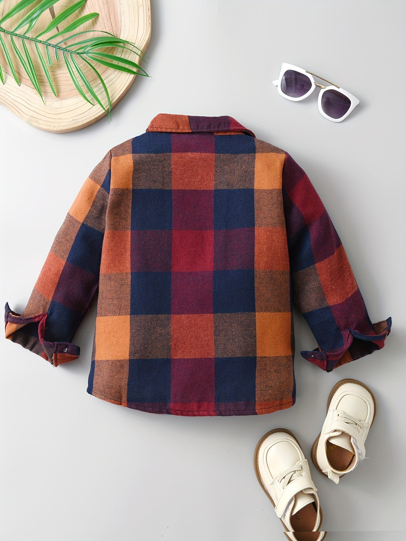 Boys Plaid Shirts Long Sleeve Button Down Tops Spring Fall Outwear