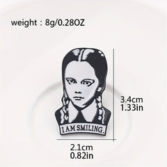 Men's Creative Braided Little Girl Brooch Y2K
