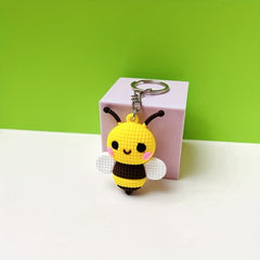 Cute Cartoon Bee Keychain Pendant Girl Bag Purse Keychain Insect Key Ring