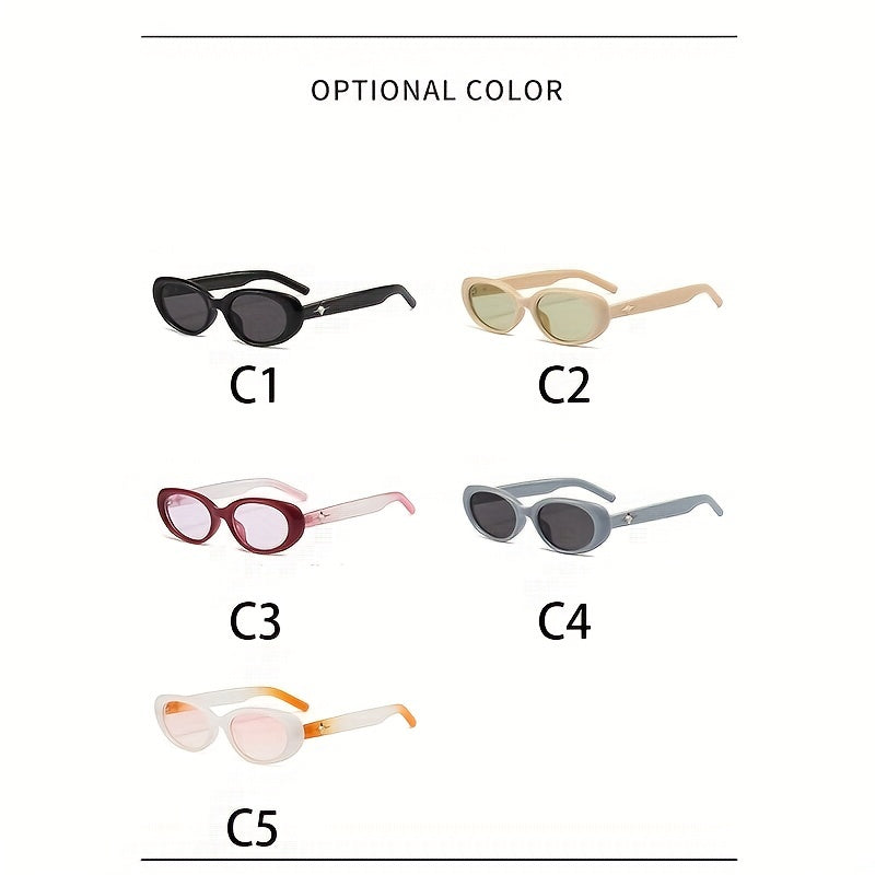 Men's Oval Frame UV Protection Sunglasses For Outdoor Sports