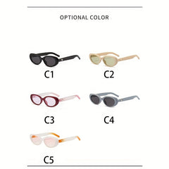 Men's Oval Frame UV Protection Sunglasses For Outdoor Sports