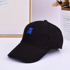 Bear Leather Label Baseball Cap Sun Hat For Men Women Youth