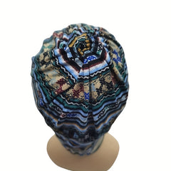 Boho Geometric Print Beanie Vintage Skull Hat Headband Neck Gaiter