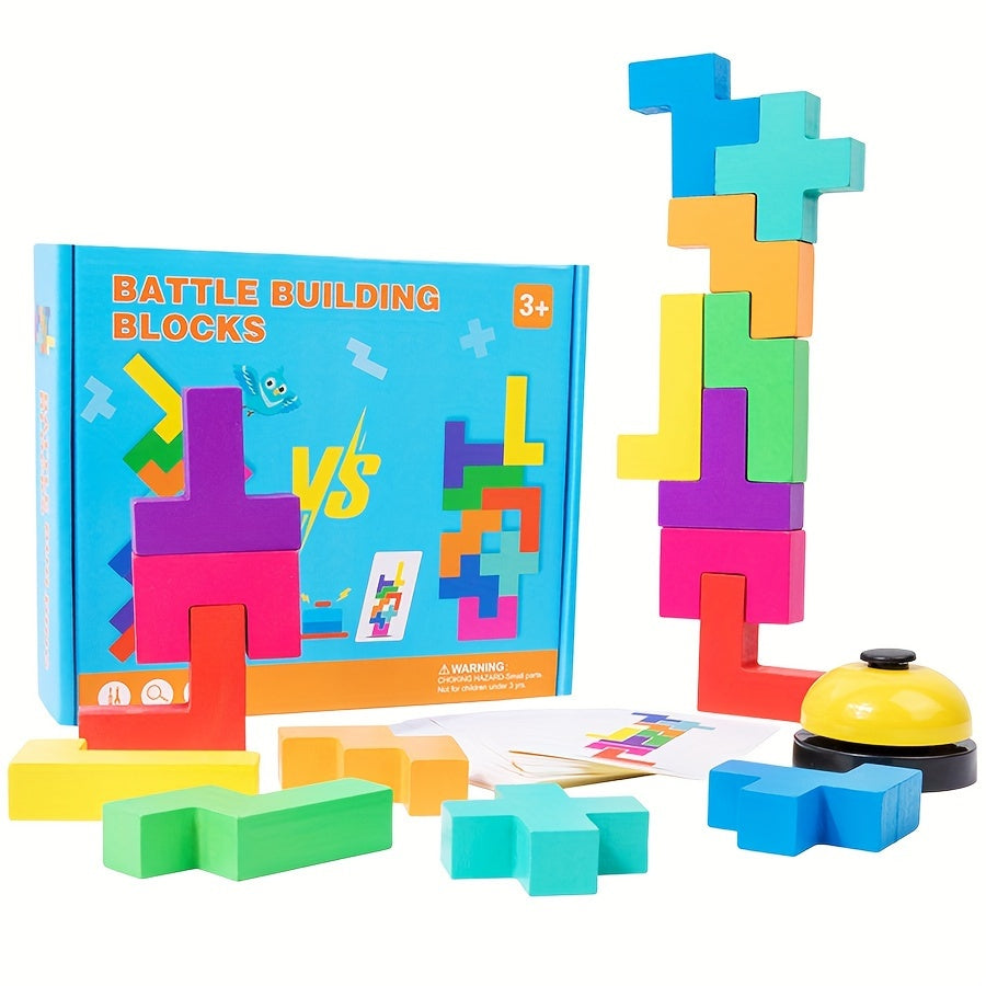 Wooden Balance Stacking Blocks Game for Kids