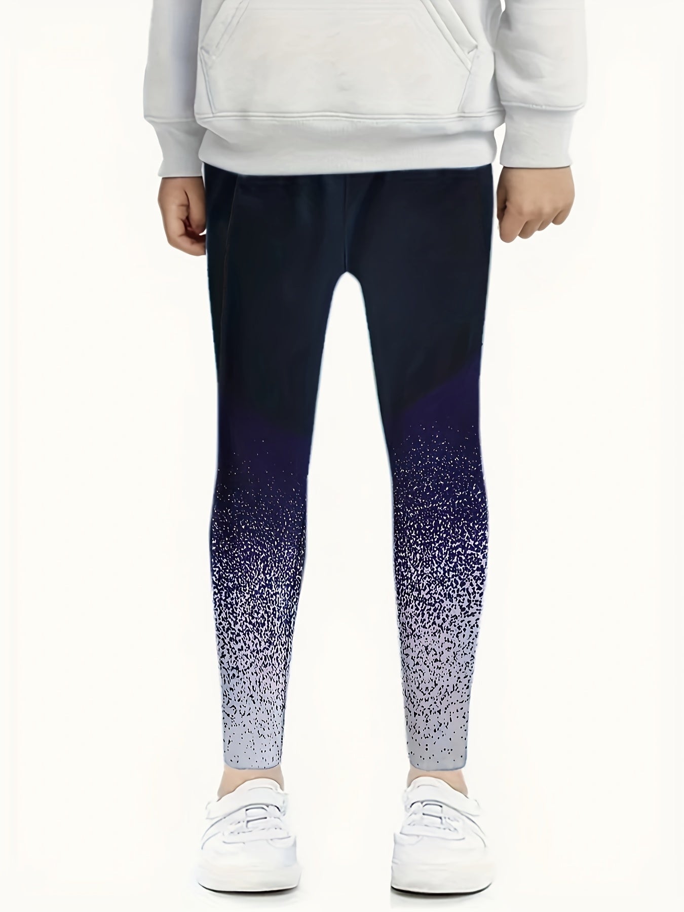 Girls Slim Gradient Leggings All Seasons Sports Running Jogging