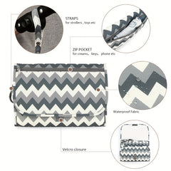 Waterproof Diaper Pad Mother Baby Travel Portable Pad Wipes Bag